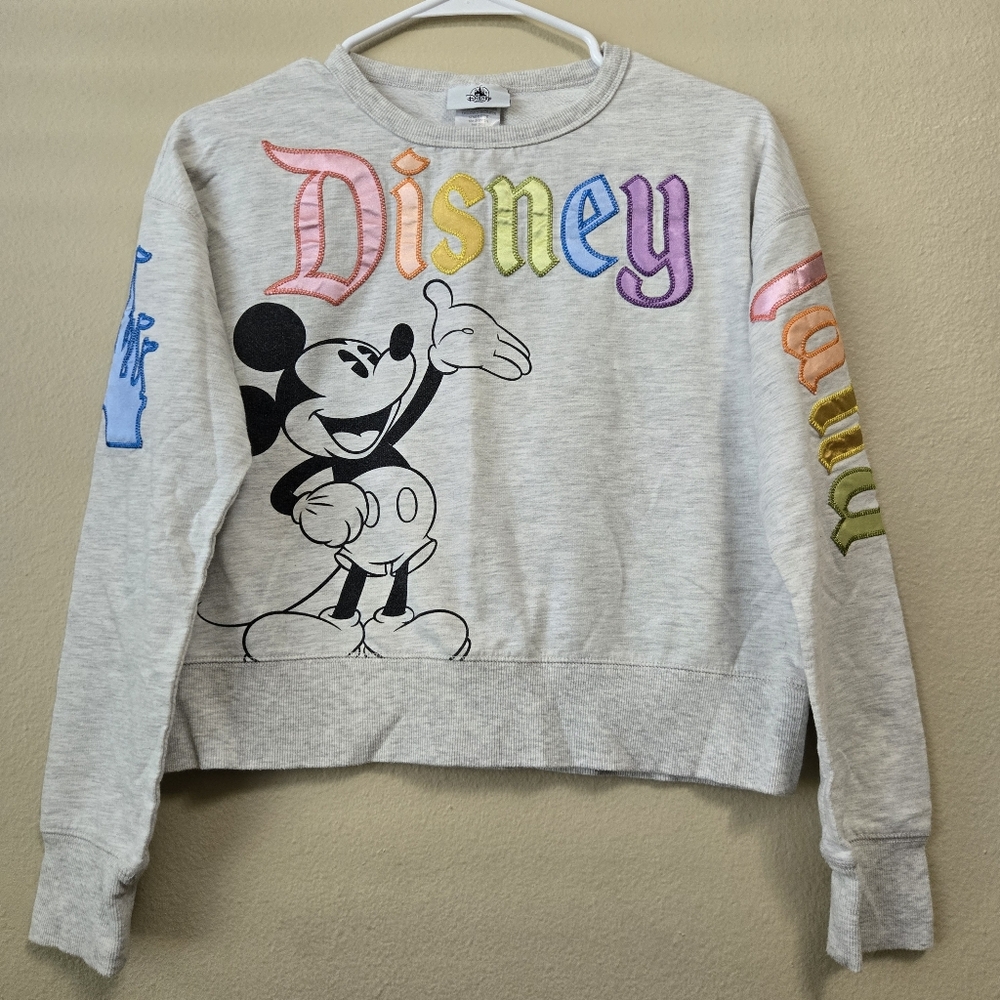 DISNEY PARKS Walt Disney Land Rainbow Pastel Spirit Jersey Youth XL‎ Mickey